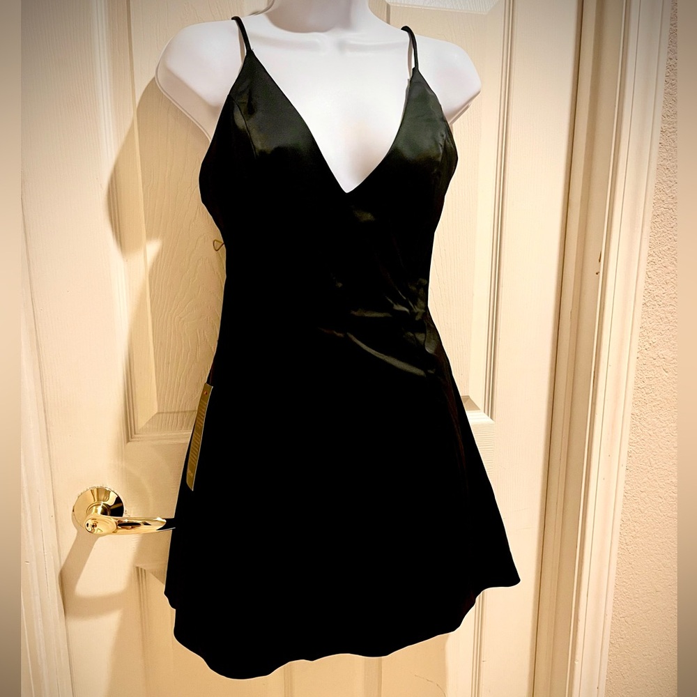 Bebe satin mini dress